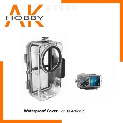 Waterproof Case Diving Shell 45m Housing Cover PC camera protective Cover for Osmo Action 2 Accessories Fast Shipping