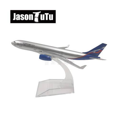JASON TUTU 16cm Aeroflot Airbus A330 Airplane Model Plane Model Aircraft Diecast Metal 1/400 Scale Planes Russian Airlines A330