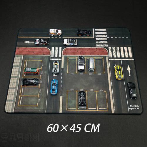Large Scene Mat 1:64 Scale Road Scene Parking Lot Mat for Diecast Car Model Toy Scene Display Simulation Scene Vehicle Mouse Pad