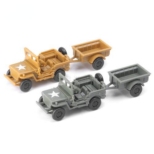 2 Piece Set 1/72 Model Military Toy Sand Table Decoration Gift