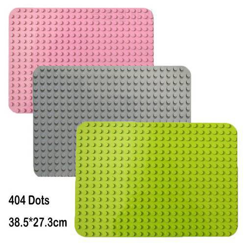 Big Bricks Base Plate 404 Dots Baseplate Big Size plates Accessories Building Blocks Floor Toys DIY Compatible with Leduo