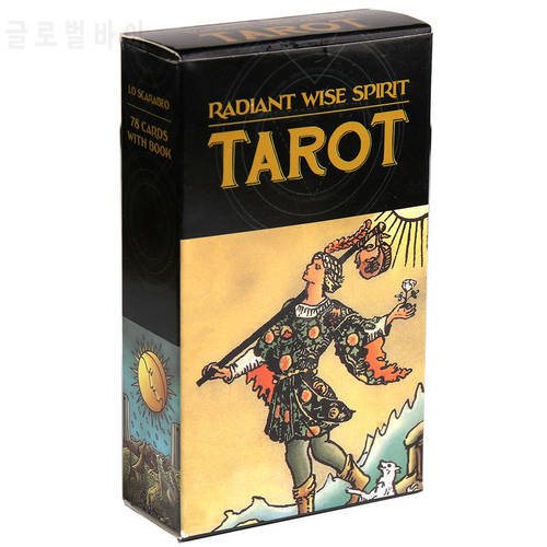 Radiant Wise Spirit Mini Tarot Card Oracle Cards Tarot Decks with Guidebook Astrology Cat Board Games