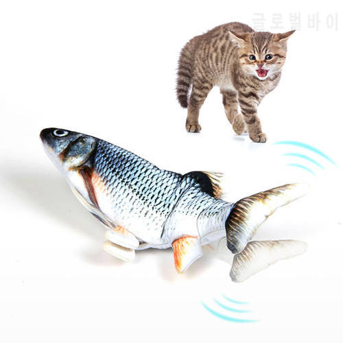 Funny Cat Simulation Electric Fish Jumping Fish USB Port Charging Mischief Toys Pet Chewing Playing Biting Supplies Novelty Gift