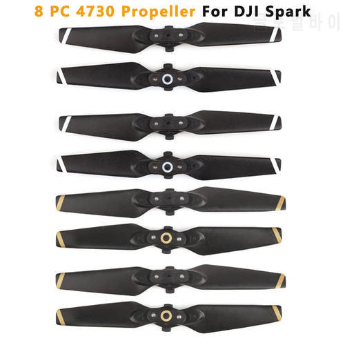 For DJI Spark Propellers, 4 Pairs Quick Release Foldable Low Noise Propellers for DJI Spark drone Accessories