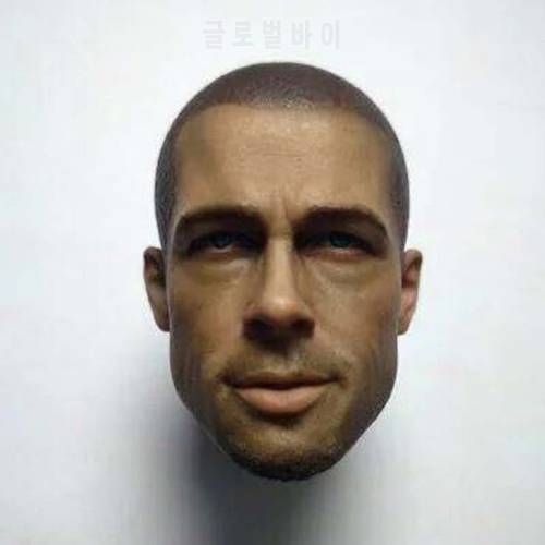 1/6 Scale Fight Taylor Head Sculpt Male Soldier Young Brad Pitt Head Carving Model Toy Action Figure Collection