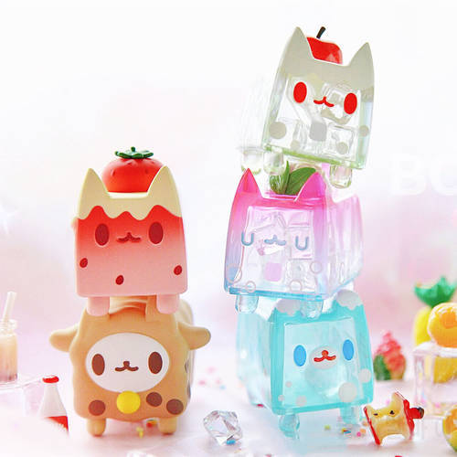 Original BOXCAT Sweet Drink Series Blind Box Toys Doll Random One Cute Anime Figure Gift Free Shipping