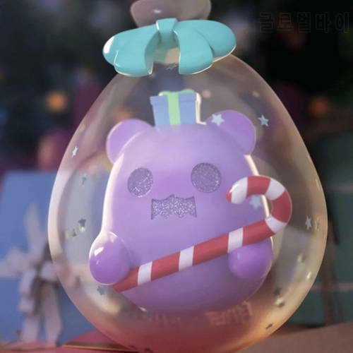 Blind Box Toys Original ShinWoo Ghost Bear Christmas Night Series Model Confirm Style Cute Anime Figure Gift Surprise Box