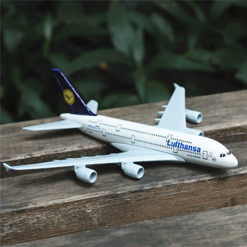 Scale 1:400 Metal Replica Aircraft 15cm Germany Lufthansa Airlines Airbus Airplane Diecast Model Aviation Collectible Miniature