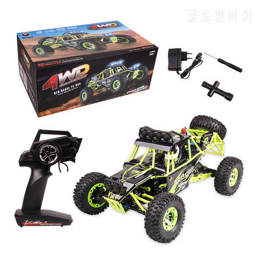 Original Wltoys 12428 RC Car 1/12 Scale 2.4G Electric 4WD Remote Control Car 50KM/H High speed RC Climbing Car Off-road vehicle