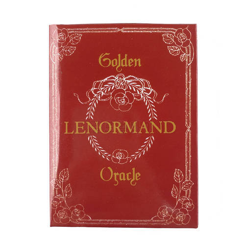Golden Lenormand Oracle Cards Fortune Telling Divination Tarot Deck Family Party Leisure Table Game With PDF Guidebook