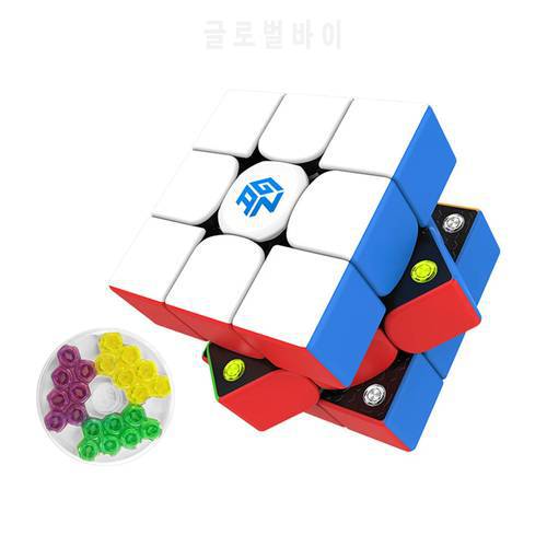 GAN 356M 3x3x3 Magnetic Cube GAN Speed Cube Stickerless GAN356 M Magnets Magic Cube Professional Puzzle Cubes Gan 356M Cubo