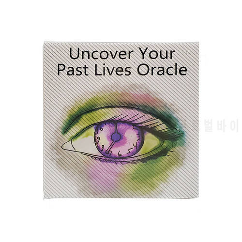 Uncover Your Past Life Oracle Deck Round Shape 87 Cards with PDF Guide Book Divination Oracle Cards Tarot Game