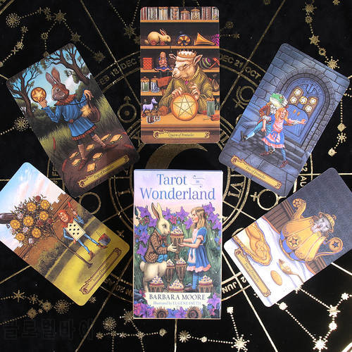 Tarot In Wonderland A 78-Card Deck And A Full-Color Pdf Guidebook Oracle Traditional Light Sees Card Game Board Game Toy Party