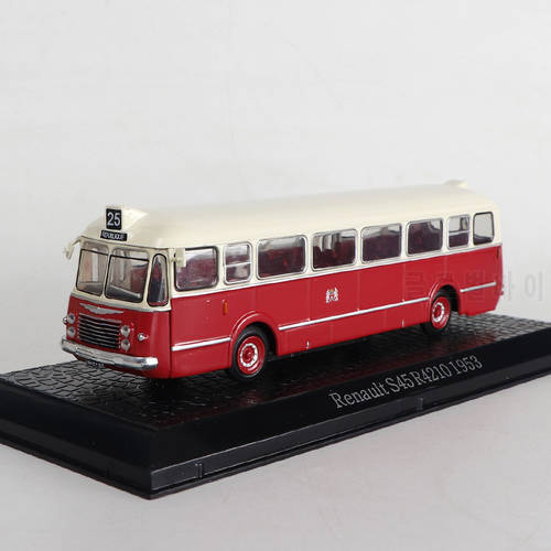 EDITIONS ATLAS 1/72 RENAULT S45 R4210 1953 RED BUS FOR COLLECTION DIECAST