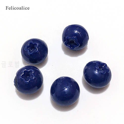 100pcs Soft Cherry Blueberry Fruit Slime Charms Additives Supplies Kit DIY Slime Accessories Filler For Fluffy Clear Clay