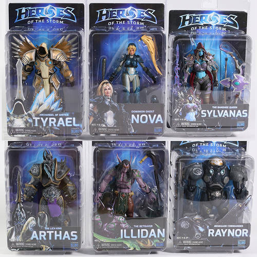 NECA Heroes of The Storm Sylvanas Tyrael Illidan NOVA Raynor Joints Moveable Action Figure Toy