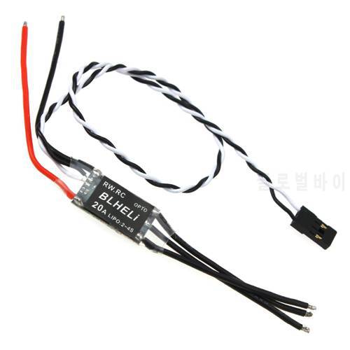 20A ESC 2S-4S for BLHeli OPTO mini Electronic Speed Controller Support Brushless ESC for FPV Racing Drone Multicopter Quadcopter