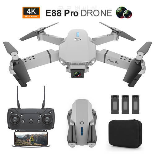 Drones with Camera HD 4k UAV Aerial Photography Dual Camera Folding Aircraft E88 Remote Control Fixed Height Quadcopter Toy