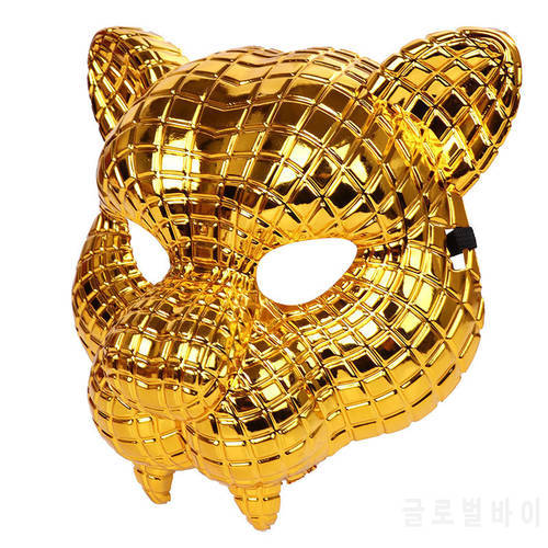 20CM Squid A Game Vip Customer Guest Boss Mask Golden Boss Leopard Halloween Tiger Adult Party Prop Mask For Man Cosplay Shell