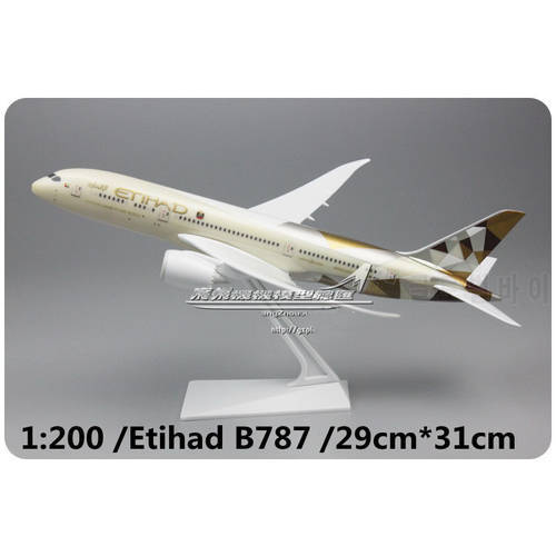 ASSEMBLE 31CM 1:200 Plastic Air Etihad Airline Boeing 787 B787 Airways Aircraft DIY Assembled Assembly airplane model air Plane