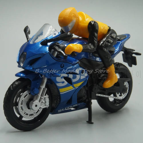 1:18 Diecast Motorcycle Model Toy Suzuki GSX-R1000 Sport Bike Replica With Rider