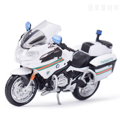 Maisto 1:18 R1200 RT Portugal Brigada de Transito Police Die Cast Vehicles Collectible Motorcycle Model Toys