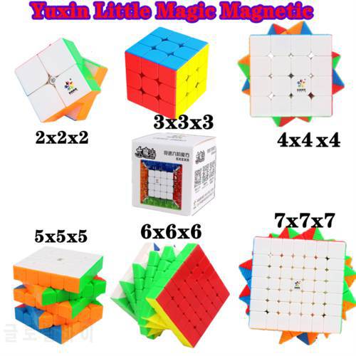 Yuxin Little Magic M 2x2x2 3x3x3 4x4x4 5x5x5 6x6x6 7x7x7 Magnetic Cubo yuxin Zhisheng 2x2 3x3 4x4 5x5 6x6 7x7 Speed Puzzle Cube