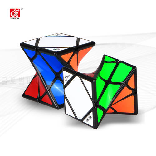 CuberSpeed Qiyi Twist skew axis Puzzle Twisty skew Black Speed Cube MoFangGe QiYi Twisty axis magic cube Puzzle