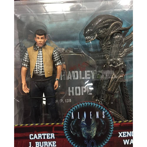 NECA Alien Vs Predator Action Figure Carter J Burke Xenomorph Warrior Figurine Collection Model Toy 2pcs/set Birthday Present