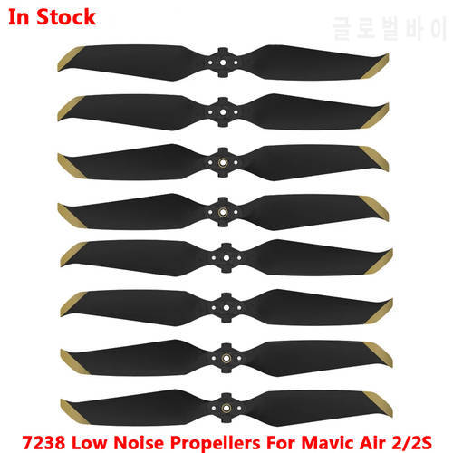 2 Pairs/4 Pairs 7238 Low Noise Props 7238F Propellers For DJI Mavic Air 2/DJI AIR 2S Drone Accessories In Stock
