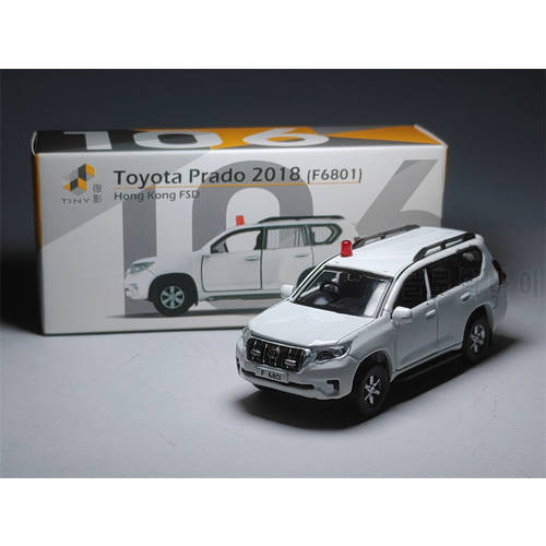 Tiny 1/64 Prado 2018 F6801 HongKong FSD DieCast Model Car Collection Limited