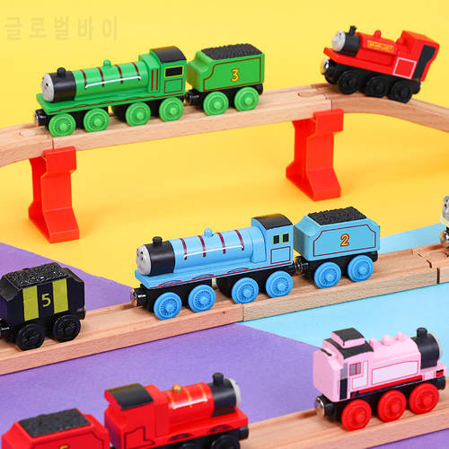 Thomas and Friends Wooden Railway Trains Toy Rosie Thomas Percy Rusty Wooden Mini Train Toy for Boy Birthday Party Gift