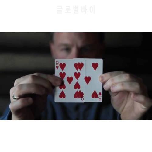 5 and 9 Hearts Separated Magic Tricks Moving Pips Poker Card Magic Tricks Close Up Magic,Gimmick,Magia Toys Joke Magie Props