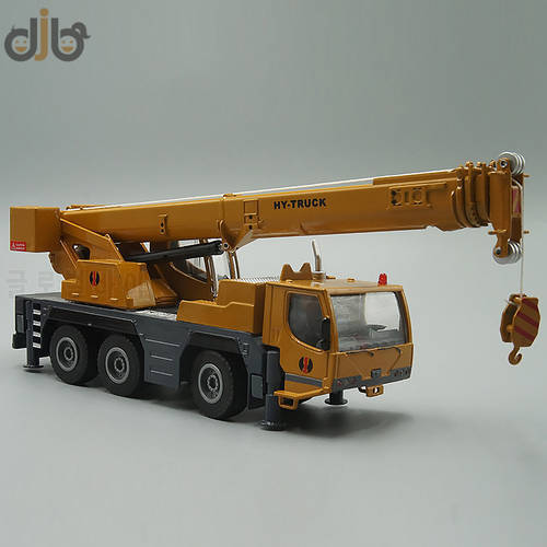 1:50 Diecast Metal Engineering Model Toy Crane Truck Lifter For Collection
