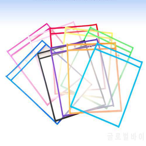 2020 New 20 Pcs/Set Puzzle Toys Dry Brush Bag Can Be Reused PVC Transparent Drawing Toy