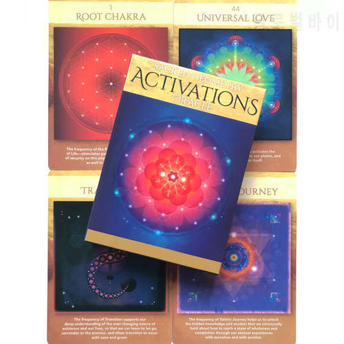 New Card Sacred Geometry Activations Oracle Divination Entertainment Parties Board Game Tarot And A Variety Of Tarot Options