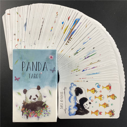 Way Of The Panda Tarot Deck Party Table Game High Quality Fortune-telling Prophecy Oracle Cards