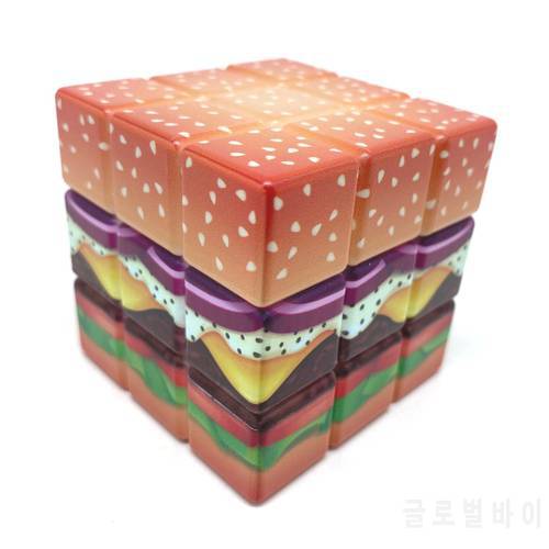 Yummy Hamburger 3x3x3 Cube (hungry collection) Twisty Puzzle, Brain Teasers, Speed Cube, STEM educational Magic Cube fidget toys