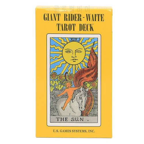 Hot Selling High-definition Tarot Card High-quality Full English Party Divination Game-giant Rider-waite Tarot Deck