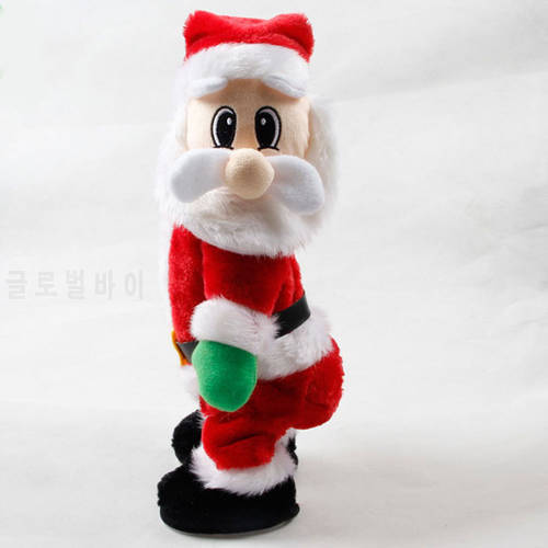 2020 New Dancing Santa Claus Animated Christmas Toy Electric Hip Twisted Dance Figure Christmas Decor
