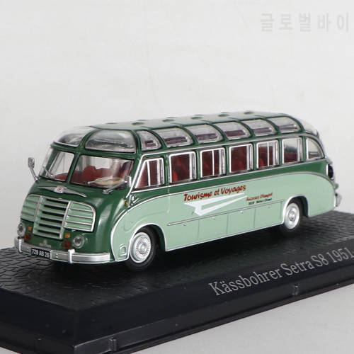 EDITIONS ATLAS 1/72 KASSBOHRER SETRA S8 1951 729 AB 26 GREEN BUS FOR COLLECTION