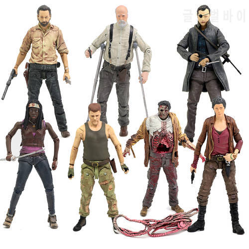 AMC TV Series The Walking Dead Abraham Ford Bungee Walker Rick Grimes The Governor PVC Action Figure Collectible Toy