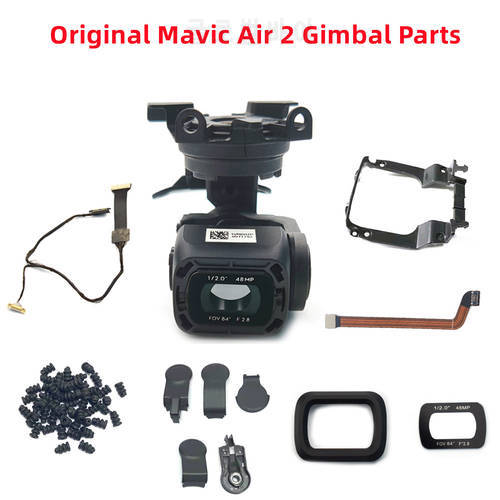 Original Mavic Air 2 Gimbal Part - Camera Gimbal Shell Cover PTZ Cable Flexible Flat Line Lens Glass for DJI Mavic Air 2 Drone