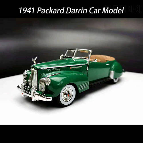 Diecast 1/32 Alloy Die Cast Classic 1941 Packard Darrin Convertible Model Toy Car Collection Vintage Toys Vehicle For Gifts