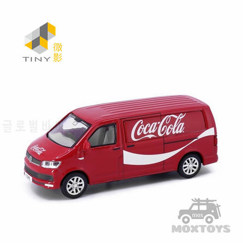 Tiny 1:64 VW T6 transport Cola Red Diecast Model Car