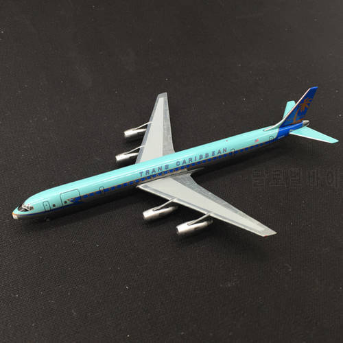About 13CM DC8 Plane Model 1:500 Scale DC-8 Trans Carbbean Airlines Alloy Aircraft Planes Model Airplanes model Toy