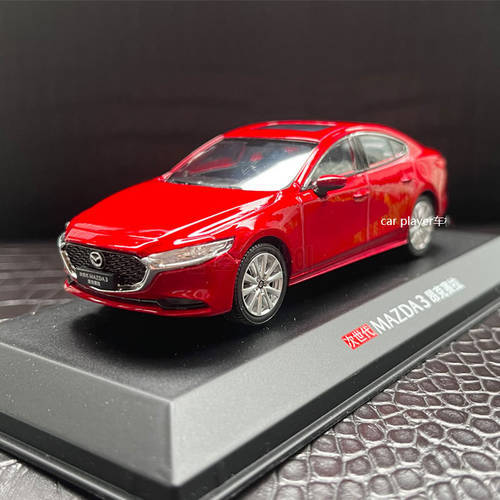Original Changan Diecast Alloy 1/43 Mazda 3 2021 Ankersela Car Model Classic Red Adult Collection Static Display Gift Boy Toys