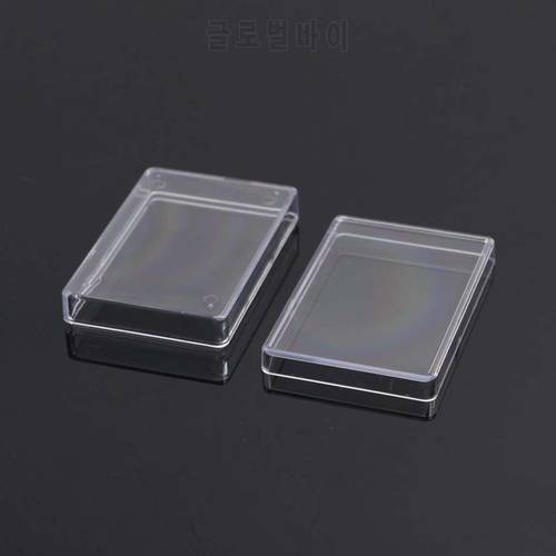 Rectangular Transparent Plastic Storage Case Playing Card Container Poker Cards Storage Box for Club Entertainment Venues