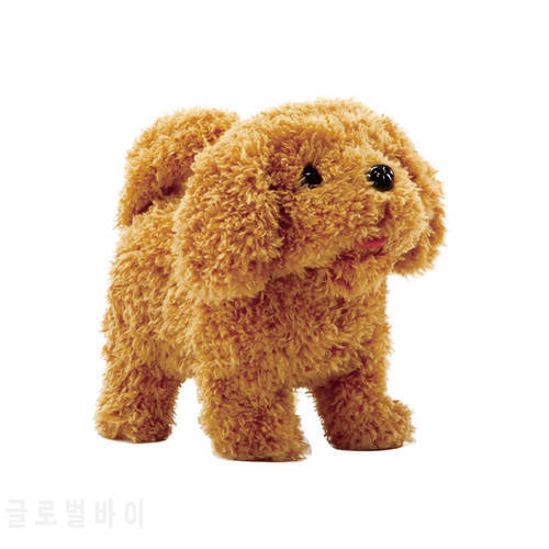 Talking Golden Retrieve Toy Dogs That Walk And Bark Interactive Plush Puppy Toy Realistic Toy Dog Walking Barking Tail Wagging