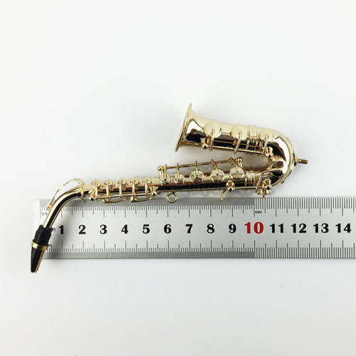 In Stock 1/6 Scale Figure Scene Accessories Mini Musical Instrument Miniature Gilded Saxophone with Box Model for 12&39&39 Action